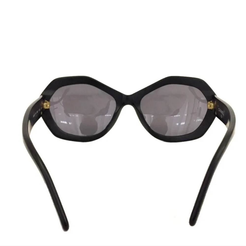 CHANEL  CC LOGO BLACK SUNGLASSES/1C2179 - Picture 4 of 11
